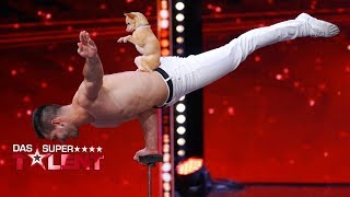 Muskelpaket mit Hund löst Begeisterung bei Dieter aus  Das Supertalent vom 26102019 [upl. by Timothea710]