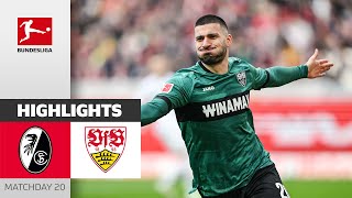 Undav Is On FIRE  SC Freiburg  VfB Stuttgart  Highlights  Matchday 20 – Bundesliga 202324 [upl. by Jamison]