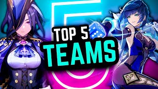 Top 5 Teams in Genshin Impact My Personal PreNatlan List [upl. by Negrom208]