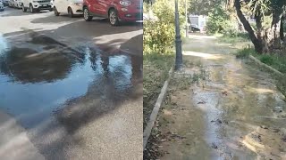 Perdita idrica in via Figuli a Sciacca spreco d’acqua mentre la Sicilia soffre la sete [upl. by Laryssa]