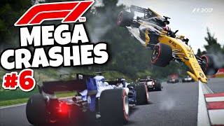 F1 MEGA CRASHES 6 [upl. by Areit]