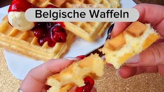 fluffige Belgische Waffeln  einfaches Rezept [upl. by Anastas]