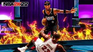 LEGEND ALLEN IVERSON quot2WAY SHOT CREATORquot BUILD EMBARRASSING ANKLE BREAKERS NBA 2K22 [upl. by Macey405]