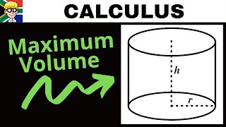 Optimisation Grade 12 Maximum Volume Cylinder [upl. by Elrahc107]