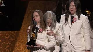 BOY GENIUS Win Best Rock Song  2024 GRAMMYs Acceptance Speech [upl. by Melantha]