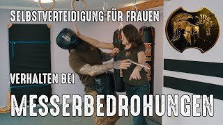 Verhalten bei Messerangriff  Selbstverteidigung für Frauen  Urban Defense [upl. by Gerda]