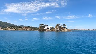 Zakynthos  TUI Turtle Island trip Marathonisi Caves 4K [upl. by Hamas]