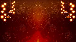 Devotional Diwali Background Video 2022 With Diya and mandala  Indian Festival Background  dark [upl. by Ynolem]