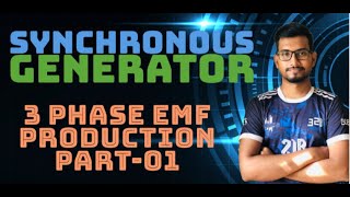 Lec12 3 Phase EMF Production Part 01Synchronous Generator for BScBasic Electrical Engineering [upl. by Hachmann]