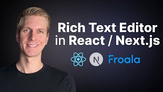 This React Text Editor is Amazing Image Upload Markdown Code Mirror WYSIWYG Nextjs Froala [upl. by Elocn]