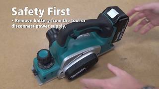 Makita  How To Change Planer Blades [upl. by Yramesor]