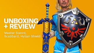 DMAR Master Sword and Hylian Shield Unboxing and Review [upl. by Lessirg]