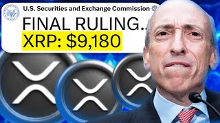 XRP RIPPLE RIPPLE VS SEC IS OVER XRP 9180 GUARANTEED NOW  RIPPLE XRP NEWS TODAY [upl. by Graniah]