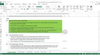 AAT Level 3 Synoptic assessment 21 Part 2 of 3 Spreadsheet for accountants [upl. by Eem349]