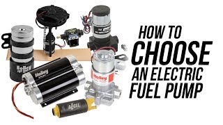 How to choose an Electric Fuel Pump [upl. by Linn]