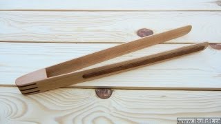 How To Make Wooden Tongs [upl. by Chobot981]