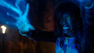 Starfire Powers and Fight Scenes  Titans Season 3 and 4 [upl. by Aihpos427]