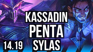 KASSADIN vs SYLAS MID  Penta Legendary 55k DMG 2057  EUW Grandmaster  1419 [upl. by Eisenhart]