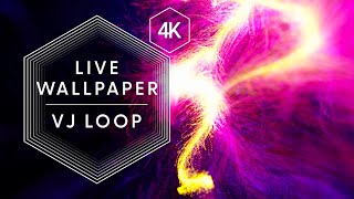 Abstract Video Background  4K Incandescent Streaks  Live Wallpaper amp VJ Loop [upl. by Inej228]