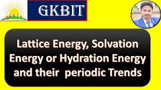 Lattice and Hydration Energy  Solubility of ionic compound  JEENEET  in Hindi [upl. by Purity]