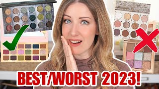 The BEST AND WORST MAKEUP of 2023EYESHADOW PALETTES [upl. by Cirri]