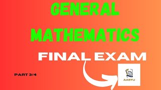 General Mathematics Final Exam part 3 [upl. by Eberhart]