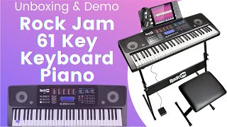 RockJam 61 Key Keyboard Piano With Touch Display Kit  BEST Keyboard for Beginners and Kids K René [upl. by Afinom704]