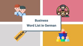 Business Vocabulary in German 94 words in 10 min [upl. by Imailiv]