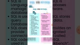 Difference between SQL vs MySql [upl. by Anaejer]