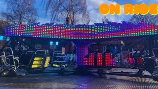 Twister on ride POV Stratford Christmas market [upl. by Akiemahs]