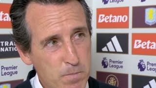 Unai Emery Post Maatch Interview Aston Villa vs Arsenal 02 [upl. by Schacker447]