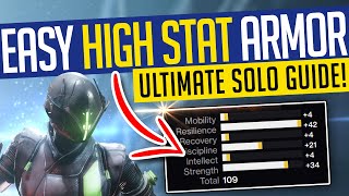 Destiny 2  Get HIGH STAT Armor SOLO NewReturningSolo Lightfall Armor Farm Guide  Season 20 [upl. by Afas]