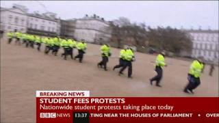 Police vs protesters Benny Hill style [upl. by Chafee723]