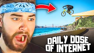 KingWoolz Reacts to DAILY DOSE OF INTERNET INSANE CLIPS Hilarious [upl. by Ahseele]