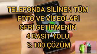 Telefonda Silinen Fotografları Bulmak ve Kurtarmak Geri Yüklemek Android [upl. by Astri299]