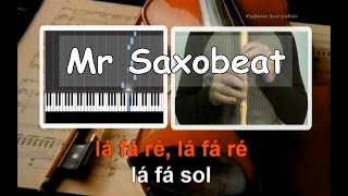 Mr SaxoBeat Karaoke para flauta e Orff Educacao Musical Jose Galvao Alexandra Stan [upl. by Amein]