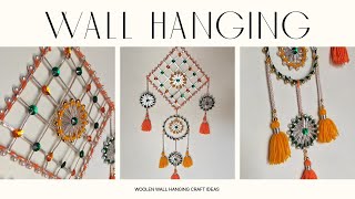 Easy woolen wall hanging craft ideas 🧶  Woolen thread craft ideas 🪡  DIY  Onestop Creativity [upl. by Pitt330]