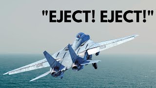 F14 Tomcat Ejection The Story Behind the 1981 USS Constellations Failed Arresting Gear Cable [upl. by Etnaid]