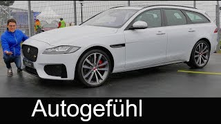 Jaguar XF Sportbrake REVIEW ExteriorInterior estate Kombi new generation 2018  Autogefühl [upl. by Nagad]