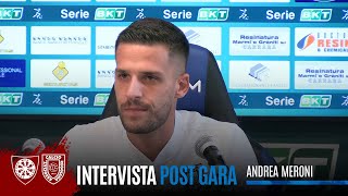 INTERVISTA  Meroni post CarrareseReggiana [upl. by Ycnej]