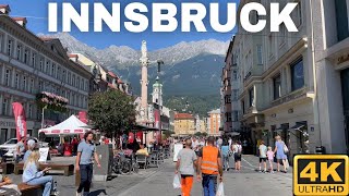 Innsbruck Austria 🇦🇹 Walking Tour 4K UHD [upl. by Saudra]