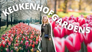 A day visiting Keukenhof gardens 🌷 Netherlands travel vlog [upl. by Kat]