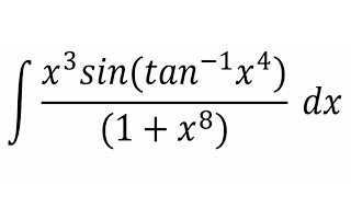 Integral of x³sinarctanx⁴1  x⁸ [upl. by Aisenat]