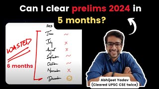 You cant clear UPSC 2024 in 5 months but [upl. by Treblihp798]