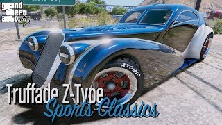 GTA 5 TRUFFADE ZTYPE  SPORTS CLASSICS  CAR CUSTOMIZATION 4 ✪ GTA V LOS SANTOS CUSTOMS [upl. by Romney217]