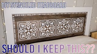 DIY Stenciled Headboard [upl. by Kragh262]