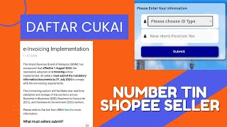 NOMBOR PENGENALAN CUKAI  SELLER SHOPEE PERLU DAFTAR CUKAI [upl. by Sherer]