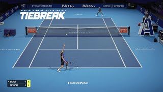 TIEBREAK  Alexander Zverev Vs Stefanos Tstisipas I Nitto ATP Finals I Expert Difficulty PS5 [upl. by Dionis994]