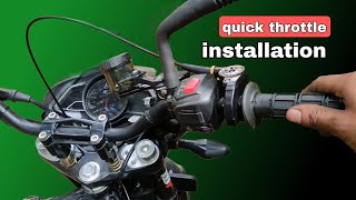 Quick Throttle Installation in 10 minutes  Domino  NS 200 [upl. by Lletnwahs840]