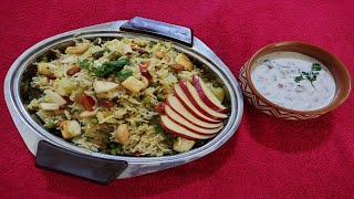 नवरत्न पुलाव व कांदाटोमॅटो रायते  Navratan Pulao amp TomatoOnion Raita  Tasty Pulao Recipe [upl. by Allcot180]